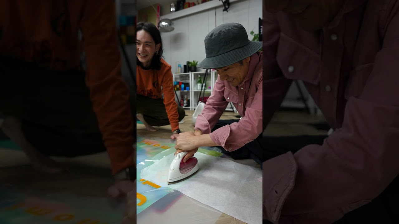 松山ケンイチさんとの共作『裸の王様』制作過程の裏側。#momiji #松山ケンイチ #銀座和光