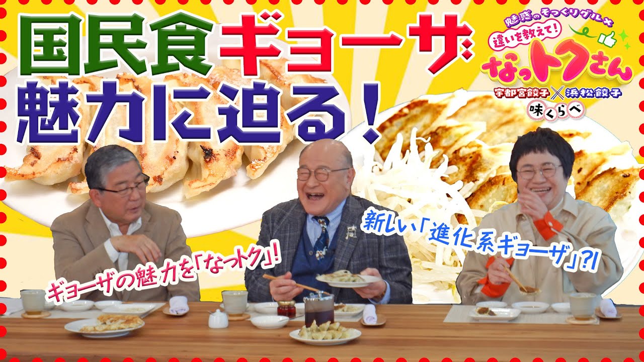 宇都宮餃子×浜松餃子　味くらべ　【魅惑のそっくりグルメ 違いを教えて！なっトクさん】12/30（月）よる９時