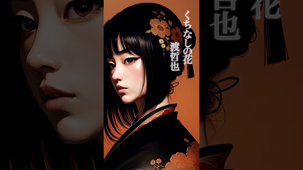 『渡哲也 - くちなしの花』懐メロMV作ってみた！#aiイラスト #shorts