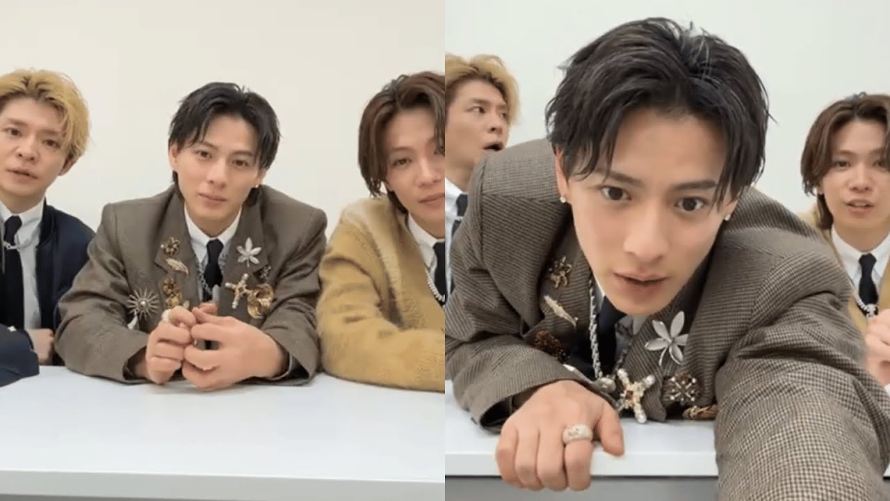 Number_i 平野紫耀、神宮寺勇太、岸優太インスタライブ 2024 12 31