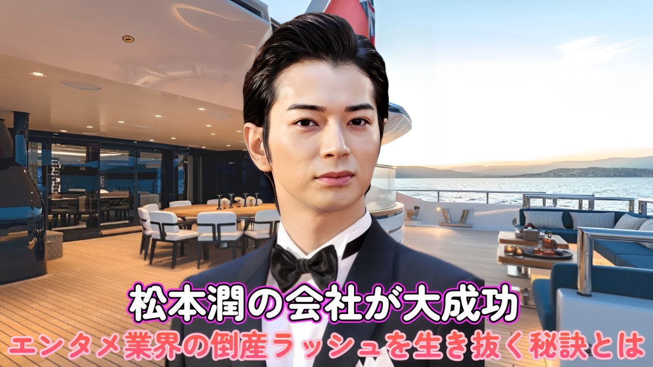 松本潤の会社が大成功！エンタメ業界の倒産ラッシュを生き抜く秘訣とは？
