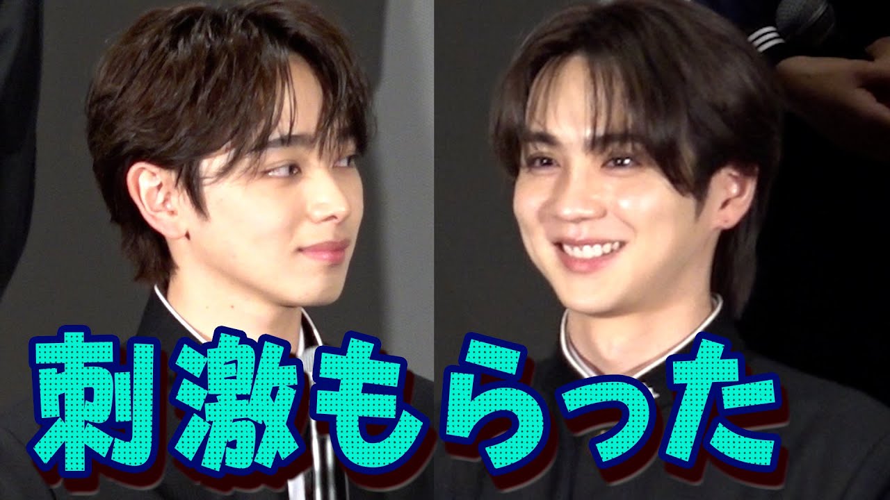 “ほっこり” 宮世琉弥と吉野北人が褒め合う「刺激もらった」　映画『遺書、公開。』完成披露舞台挨拶