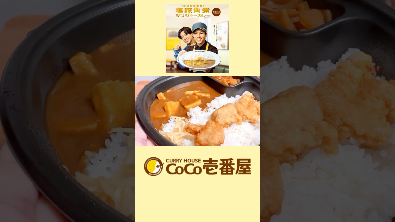 【CoCo壱】山田裕貴 監修「塩豚角煮ジンジャーカレー」