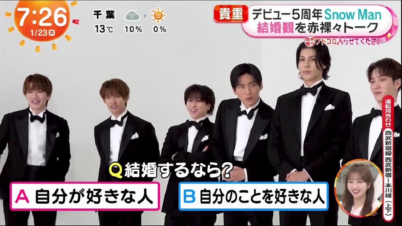 Snow Man デビュー5周年 結婚観を赤裸々トーク Snow Manベストアルバムが初日ミリオン達成  めざましテレビ ZIP 「THE BEST 2020 - 2025 」2025.1.23