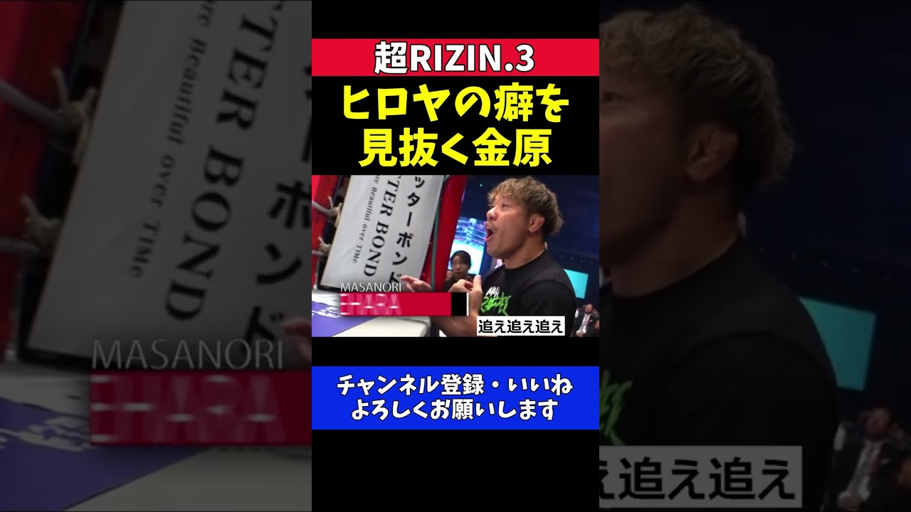金原正徳 所英男にヒロヤの癖を見抜いて指示→カーフにカウンター合わせてKO勝利【超RIZIN.3】