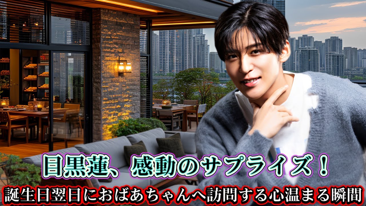 目黒蓮、感動のサプライズ！誕生日翌日におばあちゃんへ訪問する心温まる瞬間