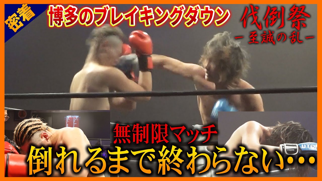 格闘技イベント伐倒祭に密着したドキュメンタリー！こんな闘い見たことがない！バン中村も観客もスタッフも涙した感動の無制限マッチ