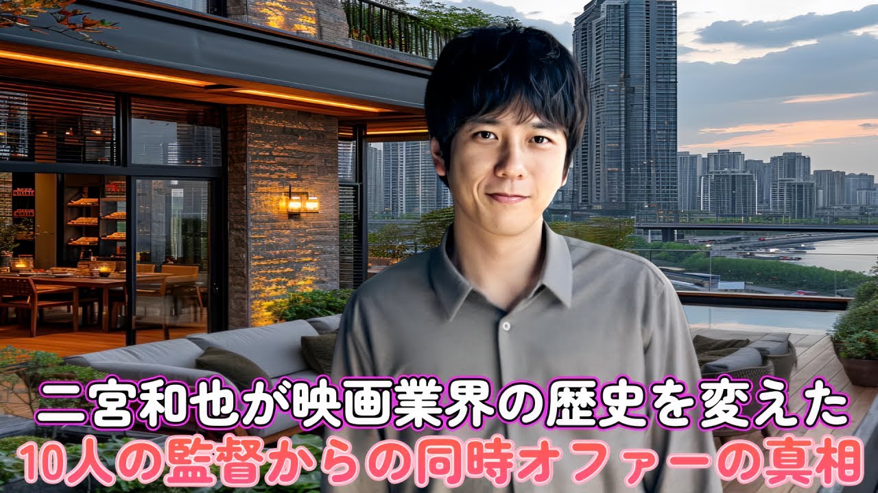 二宮和也が映画業界の歴史を変えた！10人の監督からの同時オファーの真相