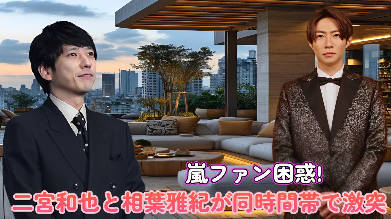 嵐ファン困惑!? 二宮和也と相葉雅紀が同時間帯で激突！【史上初】