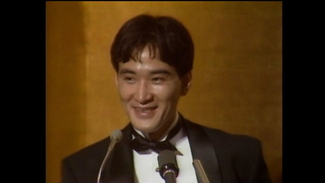 松田優作「家族ゲーム」受賞記念パーティーでのインタビュー/ブラックレイン/探偵物語/横浜ホンキートンクブルース