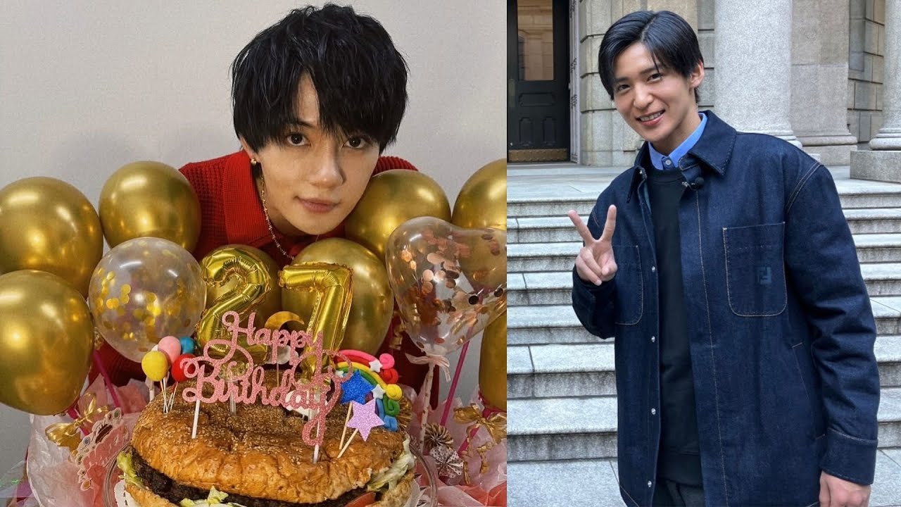 佐野勇斗さん、巨大バーガーで誕生日報告！ 目黒蓮さん、M!LKメンバーも祝福