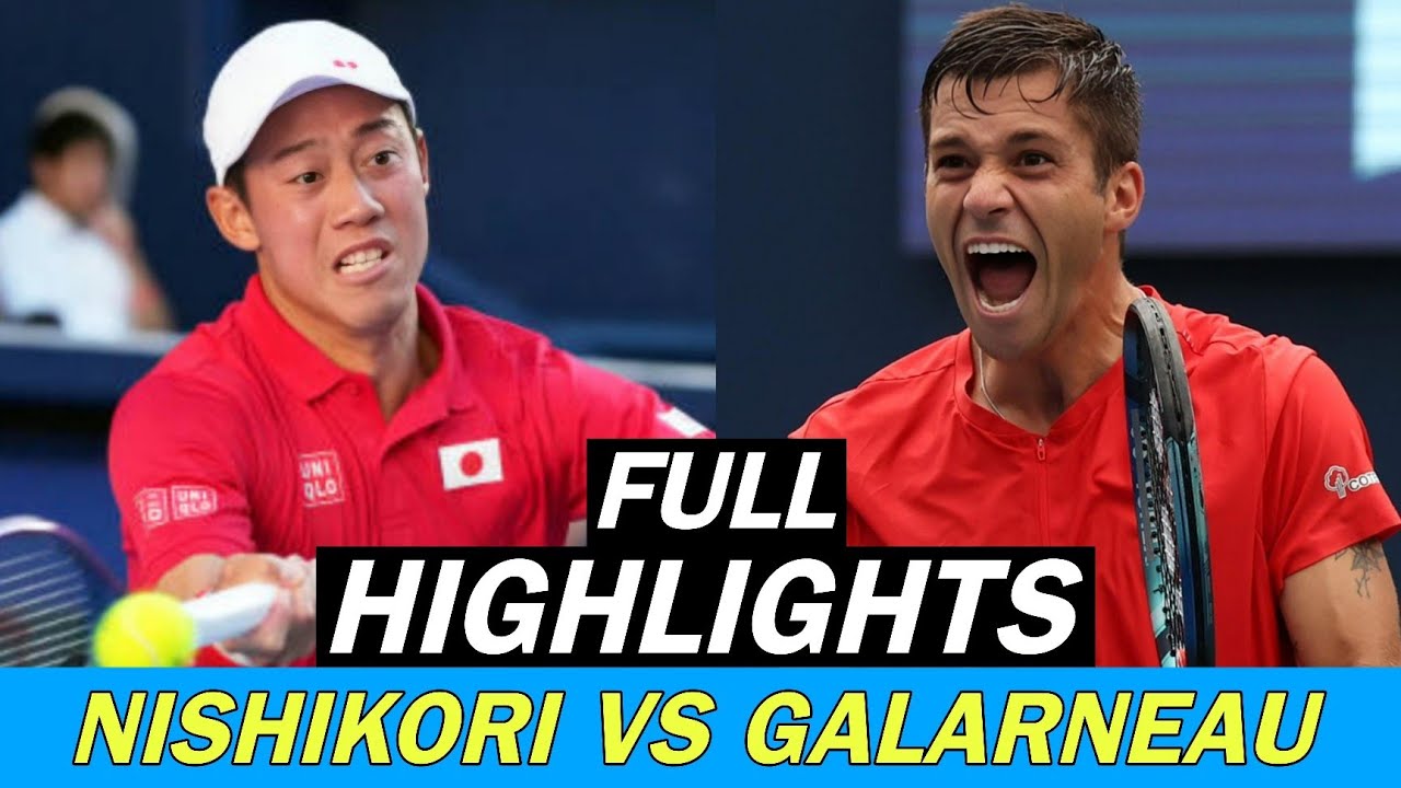 Kei Nishikori 錦織圭 vs Alexis Galarneau Full Highlights Great Tennis Match (HD)