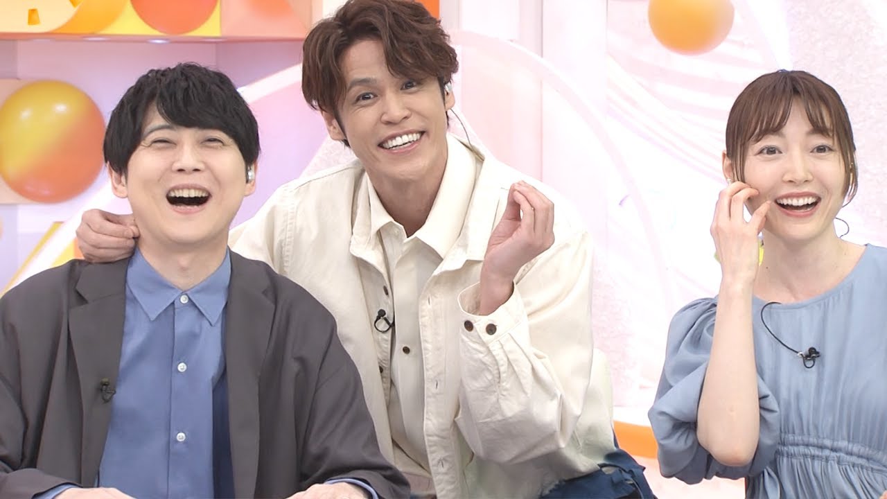 宮野真守と梶裕貴と花澤香菜がめざましテレビで暴れる！