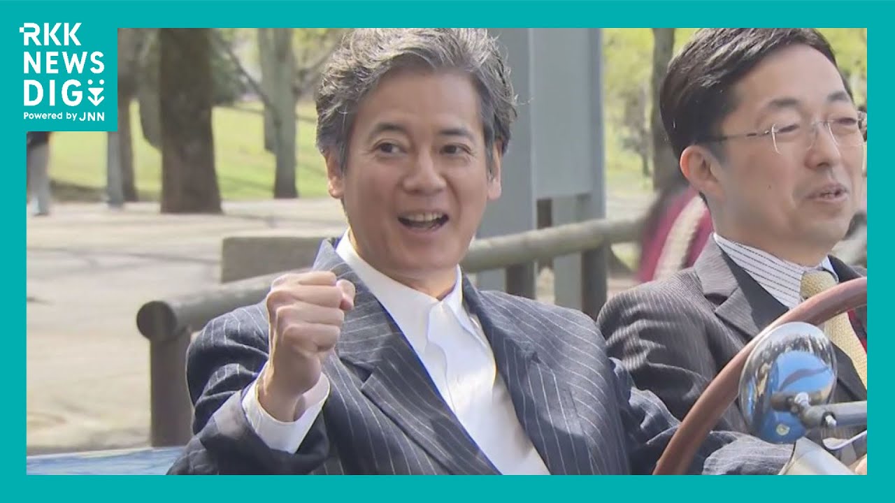 唐沢寿明さん「テンション上がる～」 クラシックカーのイベント開催発起人としてPR　5月に愛好家が熊本集結