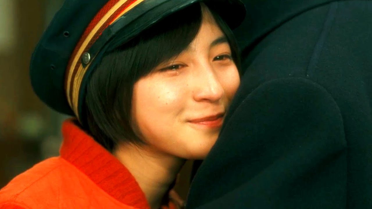 鉄道員（ぽっぽや）　娘、広末涼子（雪子）が父、高倉健（乙松）に逢いに行く