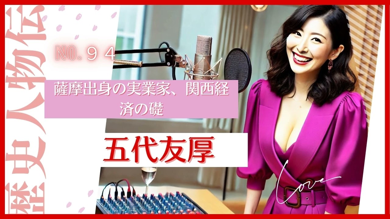 歴史人物伝_ No 94 【五代友厚】,薩摩出身の実業家、関西経済の礎