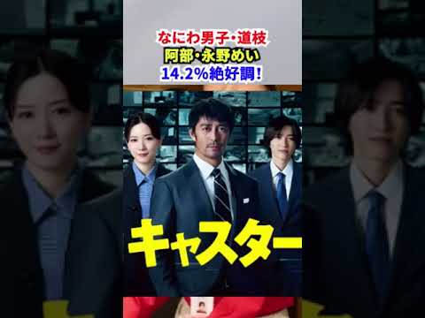 【なにわ男子・道枝駿佑】阿部寛・永野芽郁／ドラマキャスター「視聴率14 2％」絶好調スタート！