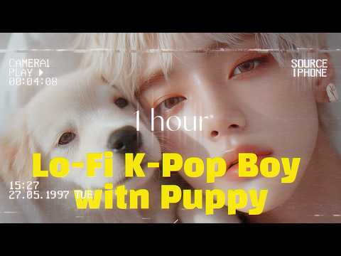 💛[Lo-fi with a K-pop Boy] Lovely Puppy🌟  1hr– cafe study work music ERION kpop #idol #bts #v
