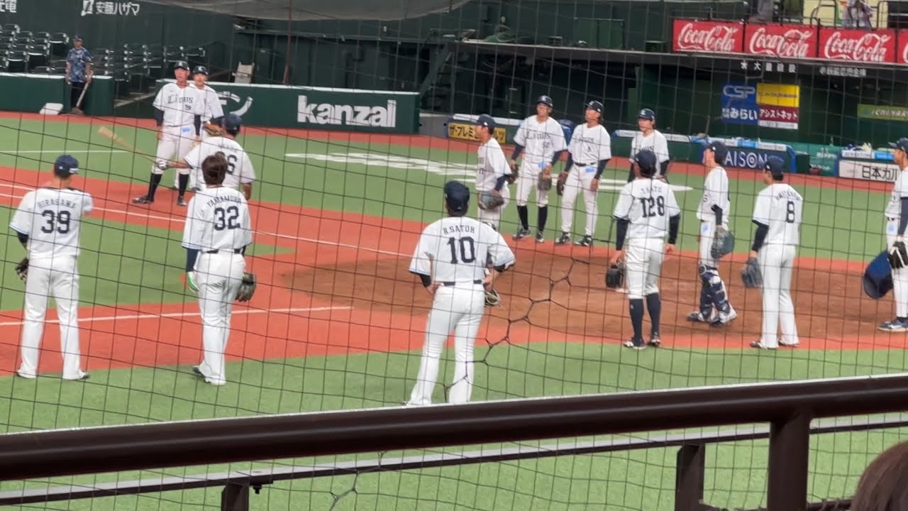 二軍 ライオンズ試合前シートノック【西武vsDeNA】2025/4/22