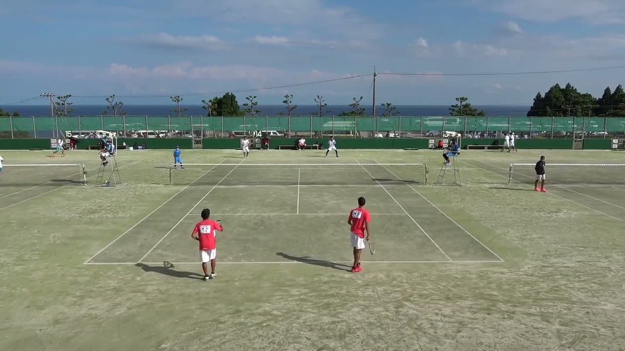2021年IH ソフトテニス 男子個人2回戦 吉川柊太・遠山大河 大曲(秋田) vs 内田浩希・末野海星 市川(兵庫)