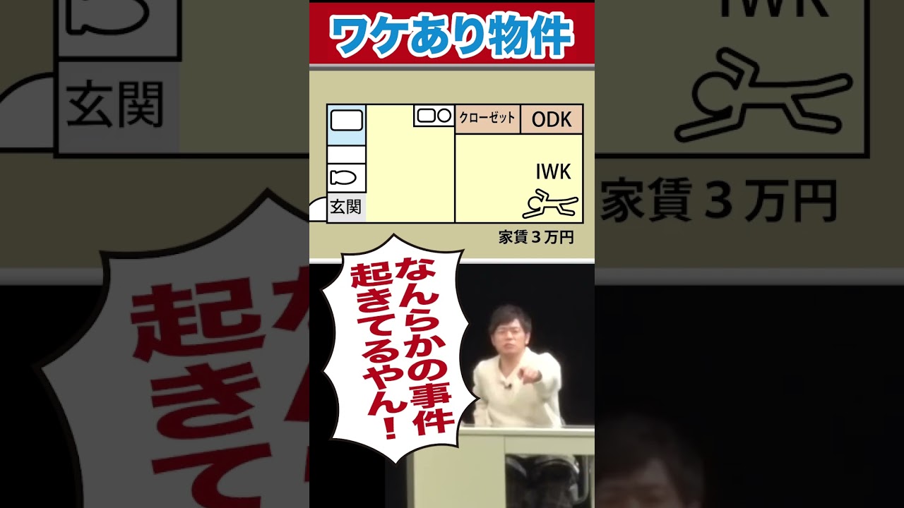 家賃3万1DKのIWK付きの物件って??#陣内智則 #ネタジン #お部屋探し #コント #shorts