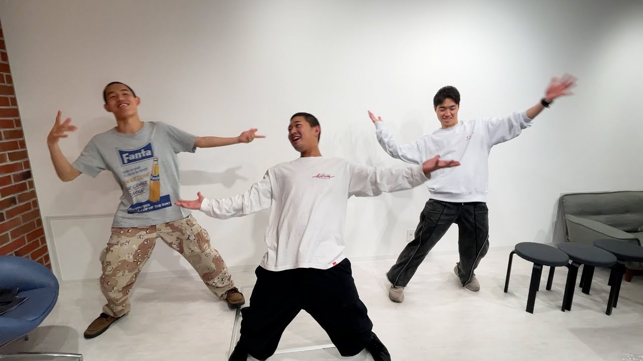 休憩中にカギダンススタジアムのダンスレクチャーが始まった