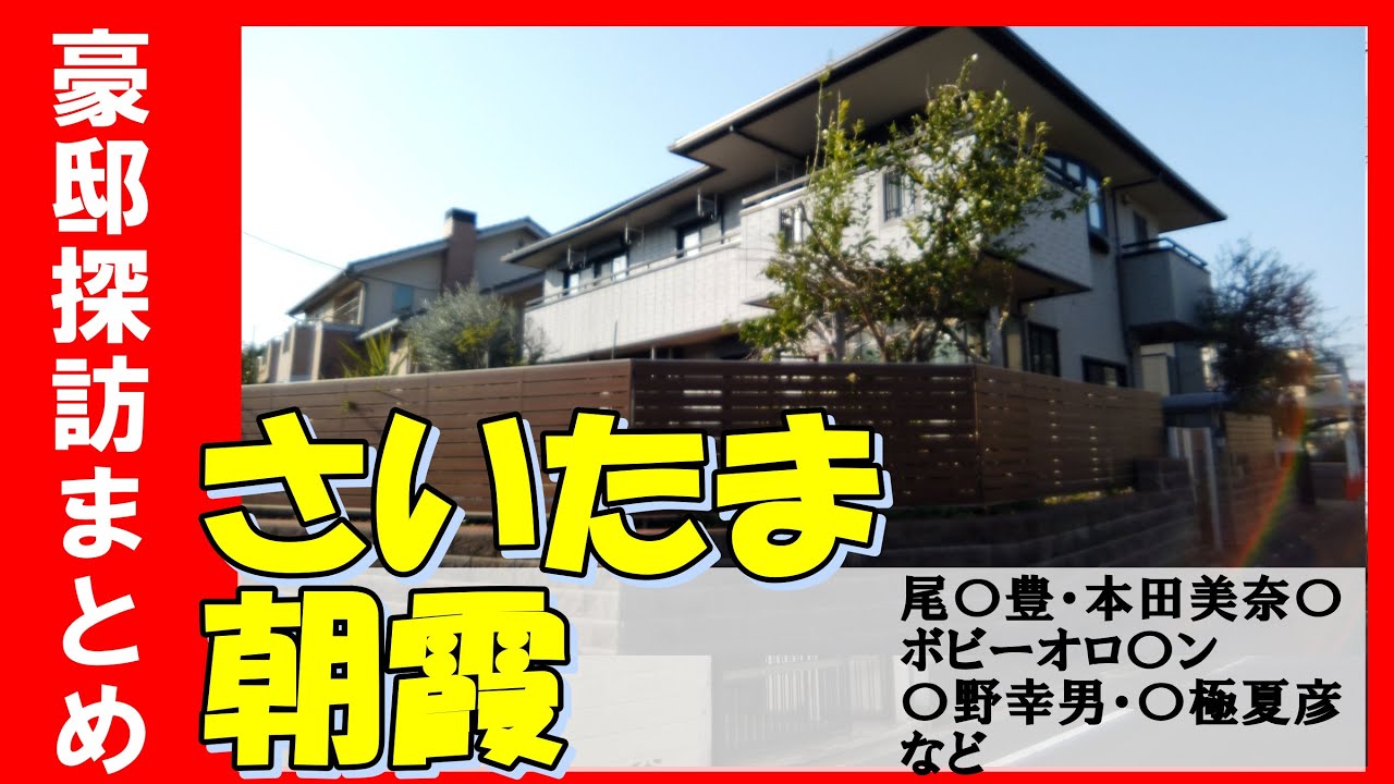【豪邸探訪】本田美奈子（歌手）・尾崎豊（15の夜）・ボビーオロゴン（投資家）・京極夏彦（ミステリー作家）・枝野幸男（政治家）・日高屋創業者・かっぱ寿司創業者の自宅豪邸　#不動産 #物件紹介#高級住宅街