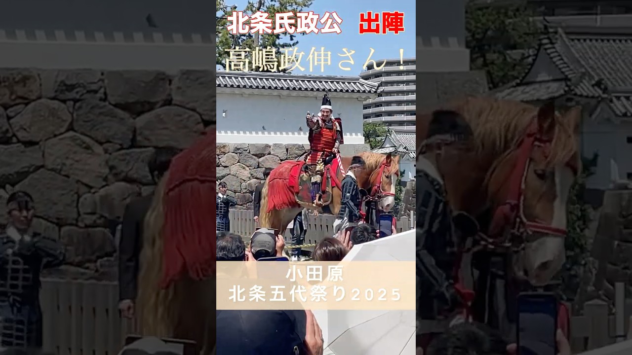 【小田原観光】北条五代祭り〜高嶋政伸さん、北条氏政公として出陣！#小田原 #歴史 #祭り