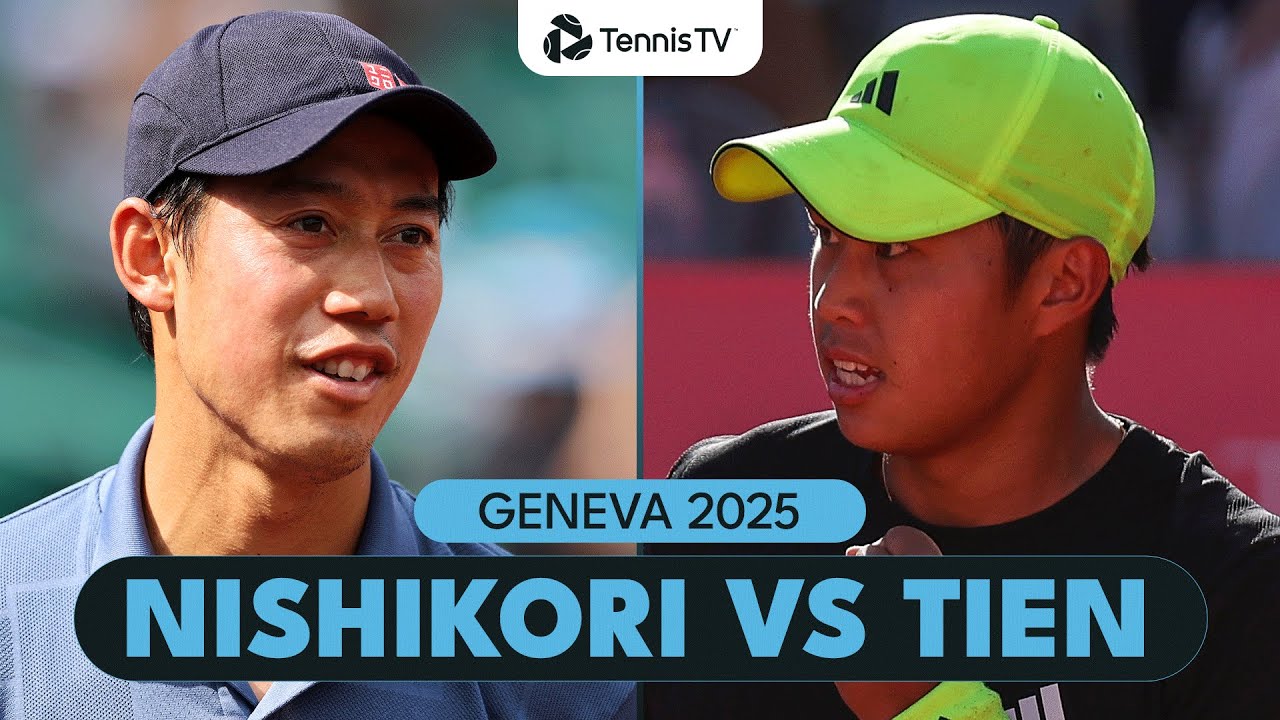 Kei Nishikori vs Learner Tien Highlights | Geneva 2025 Highlights