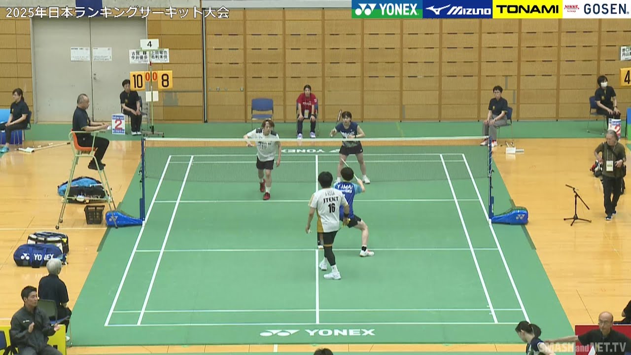 上田 竜也／毛利 未佳（トリッキーパンダース／七十七銀行）vs 古賀 輝／今井 優歩（ジェイテクトStingers／ほねごり相模原）XD1回戦【ランキングサーキット 2025】