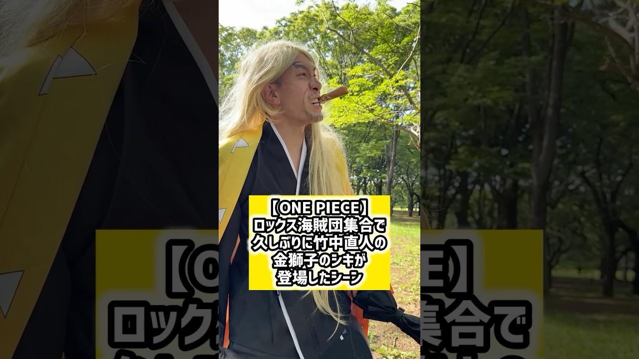 【ONE PIECE】ロックス海賊団集合で久しぶりに竹中直人の金獅子のシキが登場したシーン