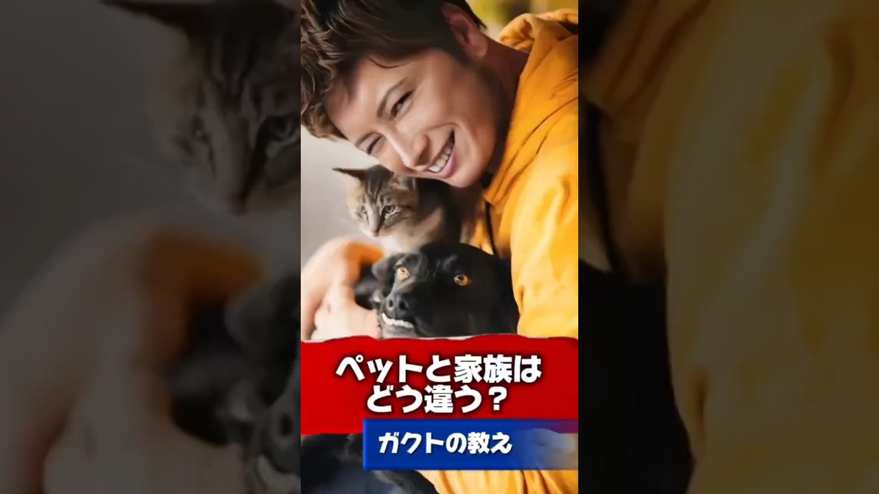 【Gacktの名言】ペットと家族の違いは何ですか？ #Gackt #名言 #人生