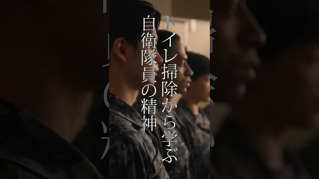 トイレ掃除から学ぶ、自衛隊の精神 #ドラマPJ #shorts