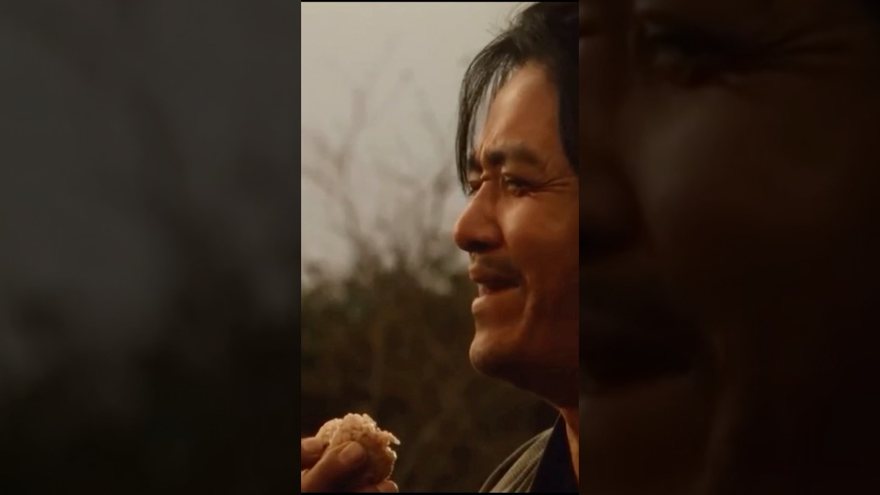 【映画飯】 座頭市 (1989) おにぎりを美味しそうに食べるシーン #shorts