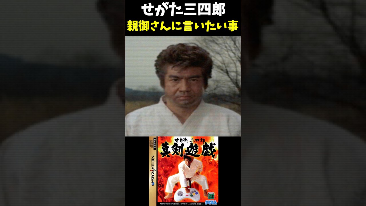 せがた三四郎のありがたい言霊その３#藤岡弘 #真剣遊戯 #セガサターン