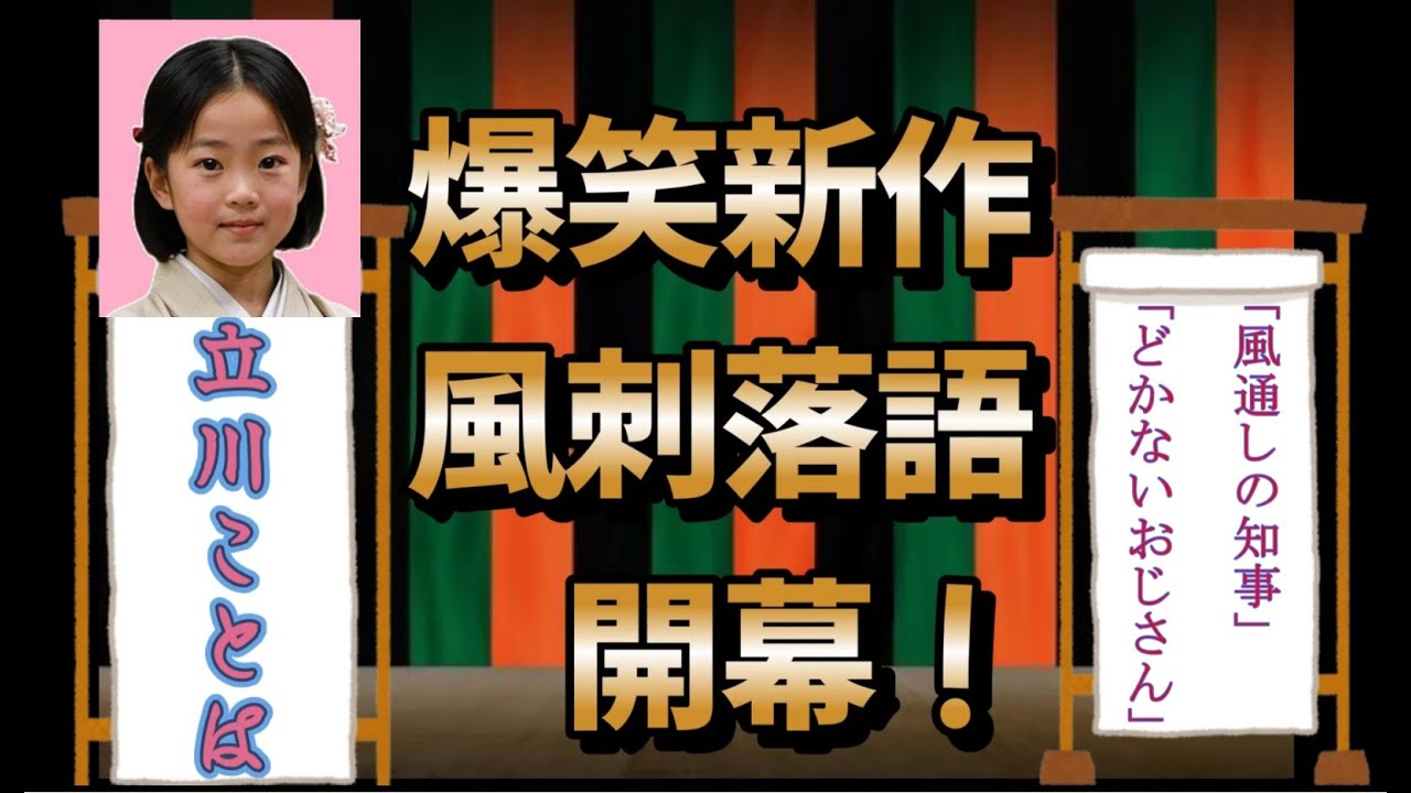 #落語  #斎藤知事#兵庫#カズレーザー「風通しの知事」「どかないおじさん」