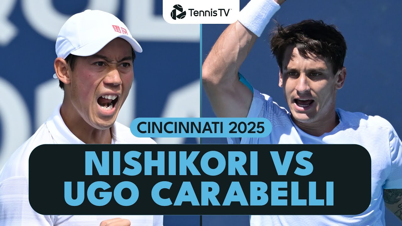 Kei Nishikori vs Camilo Ugo Carabelli Highlights | Cincinnati 2025 Highlights