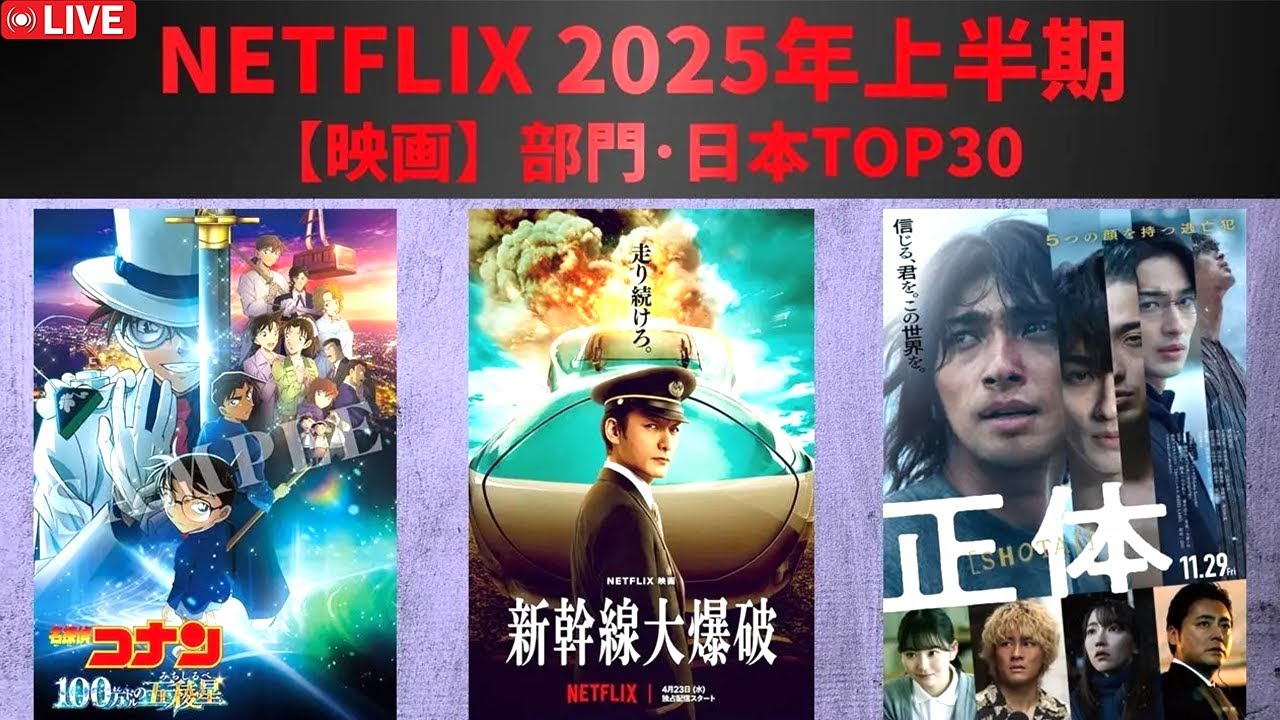 【草彅剛】主演『新幹線大爆破』がNetflix日本を席巻！2025年上半期映画TOP30の驚くべき舞台裏