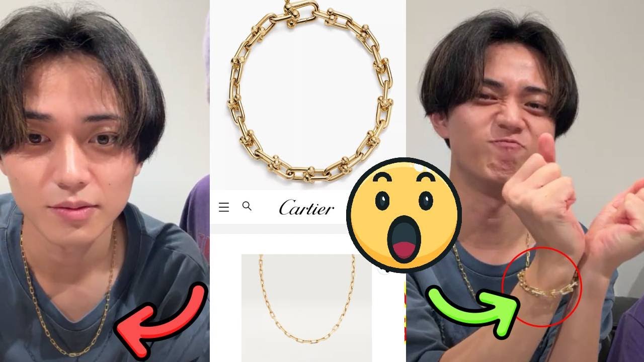 【King & Prince】【値段を特定】キンプリ永瀬廉、インスタライブで着けていたアクセサリーの総額がエグい…！178万円のカルティエネックレスの正体と、その輝きに隠された意味。