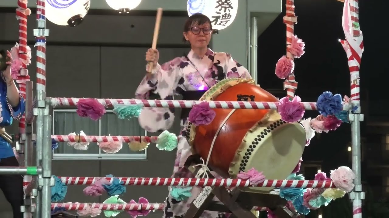 マツケンサンバⅡ（松平健）　2025年四つ木五丁目町会盆踊り１　（盆太鼓：masako）