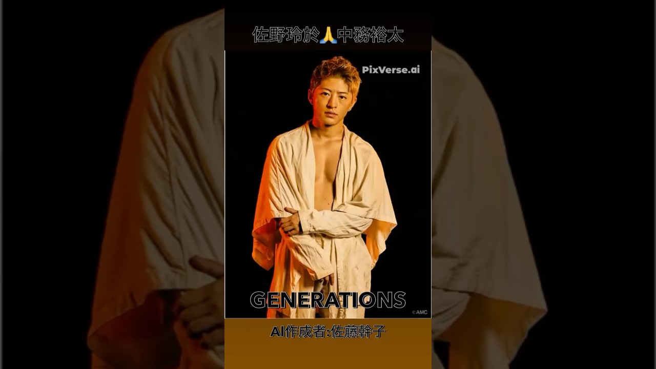 #GENE の魅力#佐野玲於#中務裕太#ジェネ 愛#推し て行こうぜ‼️#shorts #LDH #PixVerse#ai#パフォーマー#GENERATIONS