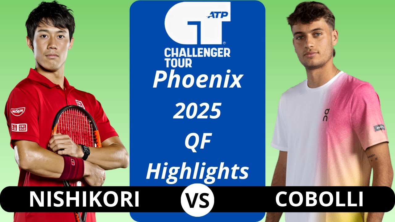 Kei Nishikori 錦織圭 vs Flavio Cobolli | Phoenix 2025 QF Highlights