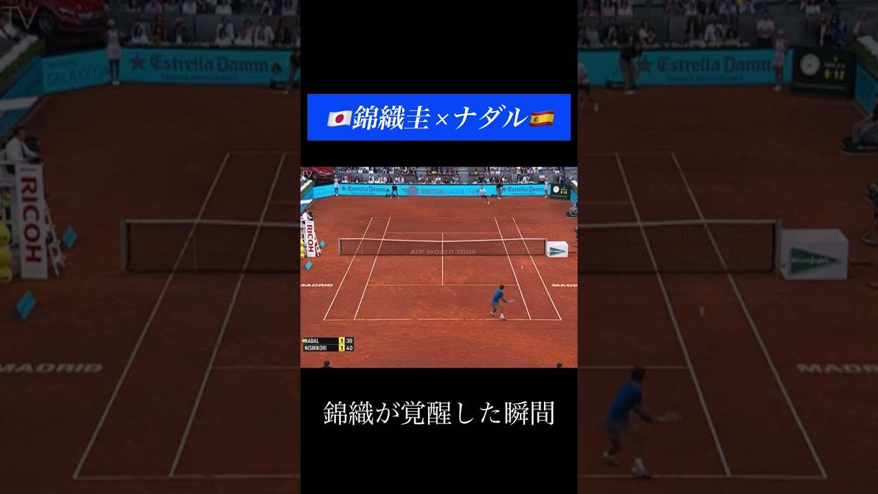 錦織の全盛期 #tennis   #テニス #テニス名場面ちゃんねる #shorts