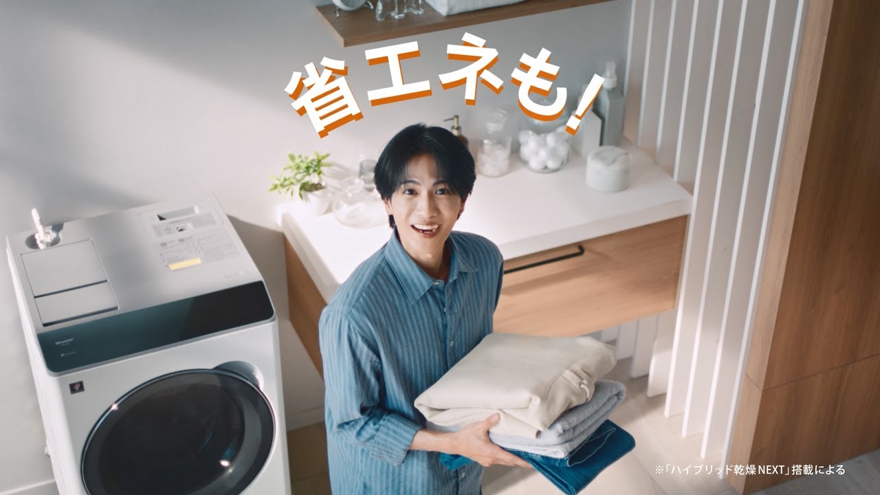 【30秒CM】ドラム式洗濯乾燥機 ES-12X1：シャープ
