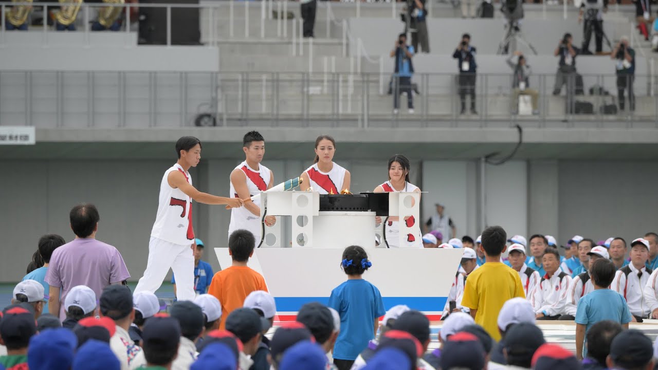 【国スポ滋賀】西川貴教さんが国歌独唱、第79回国民スポーツ大会開会式（2025年9月28日、滋賀県彦根市・平和堂HATOスタジアム）
