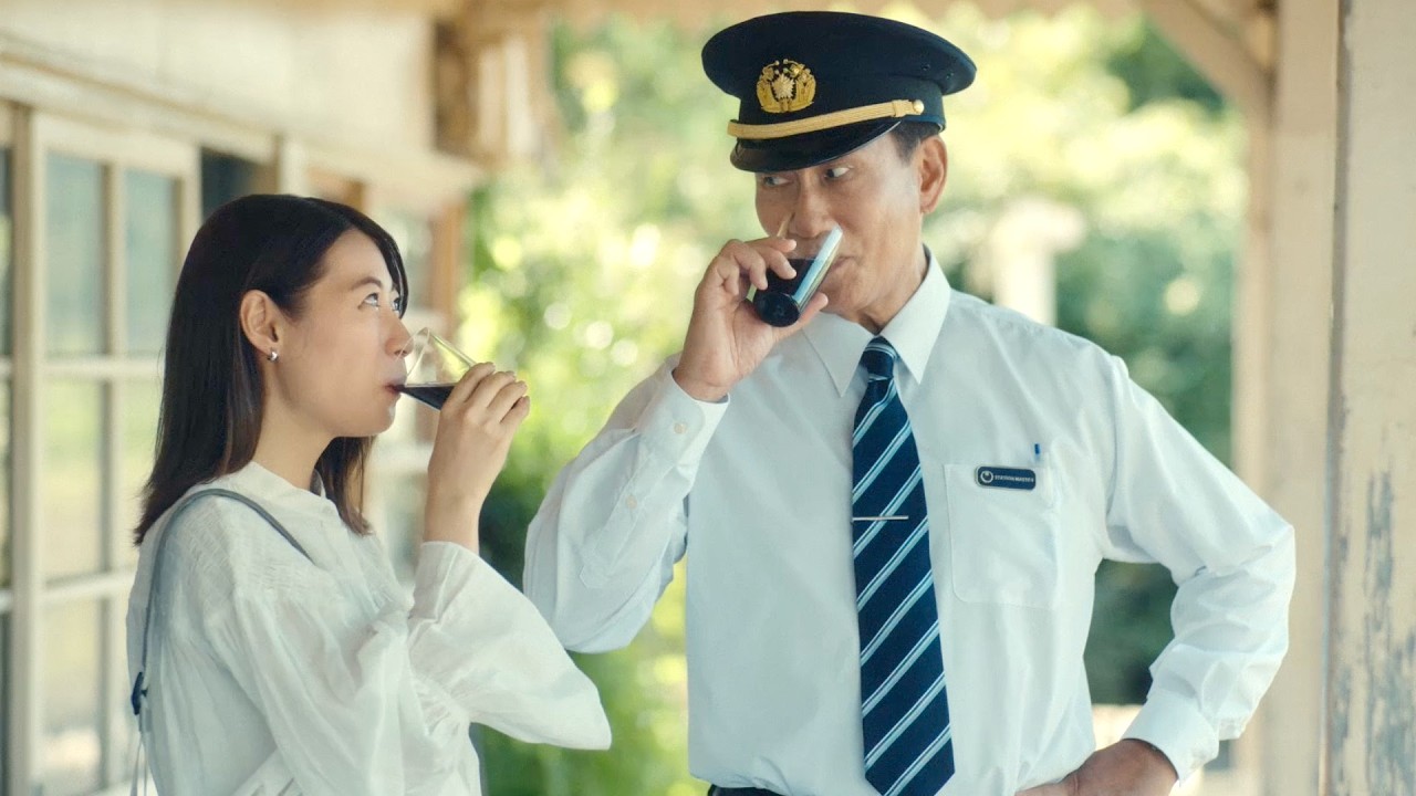 中井貴一、憧れの駅長役で瀧本美織に笑顔でおかえり。8回目の共演で撮影中のハプニングも／ミキプルーン CM＋インタビュー＋メイキング