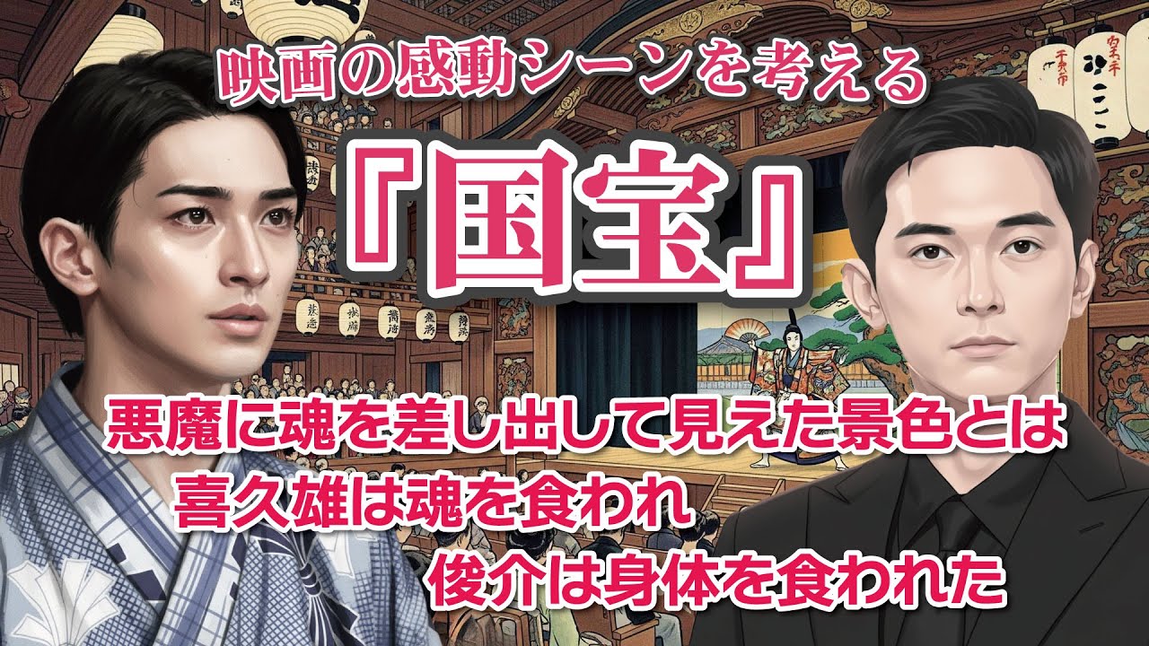 映画『国宝』感動のシーンを考える  悪魔に魂を差し出して見えた景色とは   　　　　喜久雄は魂を食われ 俊介は身体を食われた