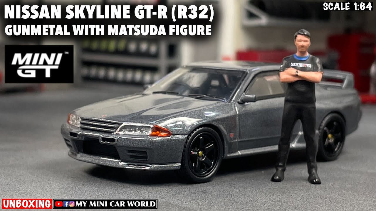 『MY MINI CAR WORLD』UNBOXING MINI GT 1/64 NISSAN SKYLINE GT-R (R32) WITH MATSUDA FIGURE
