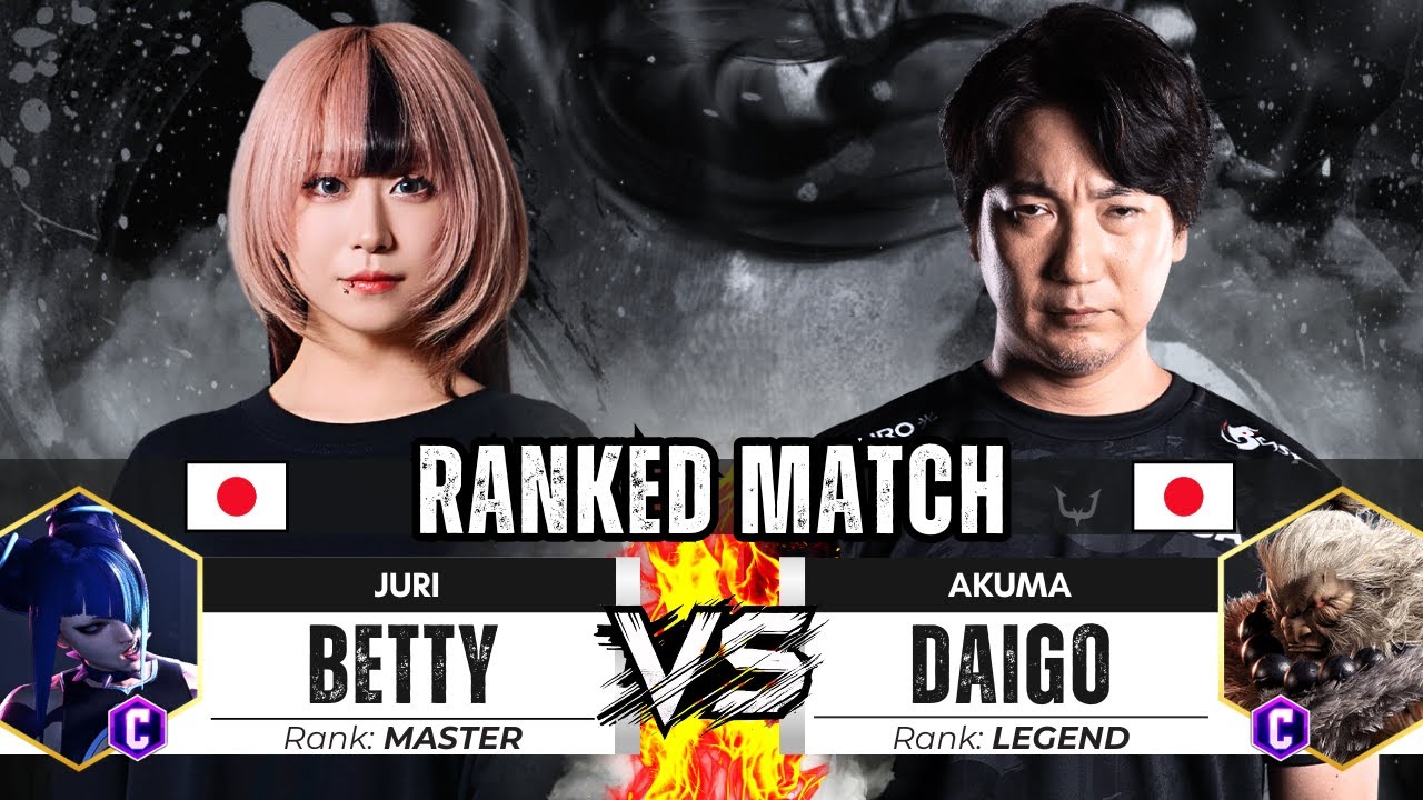 SF6 ▰ BETTY (Juri) + HAITANI vs DAIGO (Akuma) INSANE MATCHES! ▰ Street Fighter 6