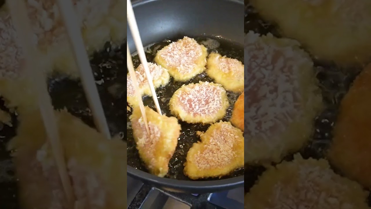 簡単コスパ最強！サクサク！一口鶏むねチキンカツの作り方 #shorts #料理  #鶏むね肉